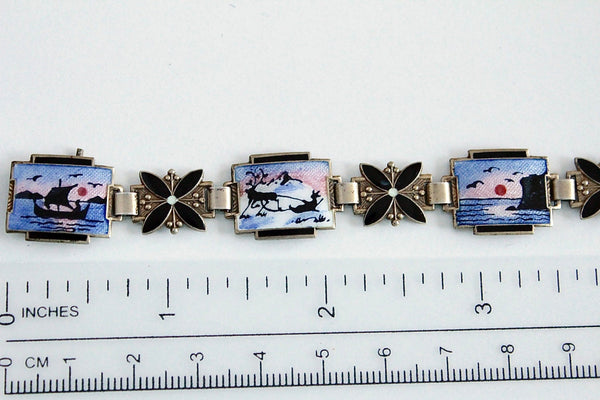 Norway sterling silver l Viking  Bracelet #885