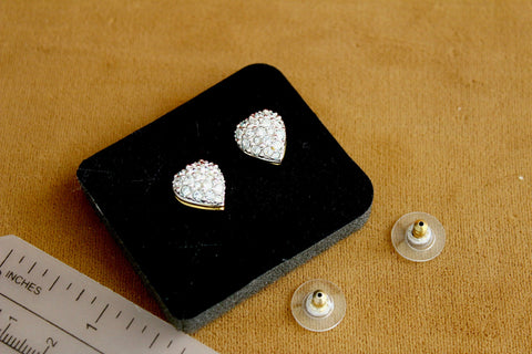 Swarovski  Swan logo   Heart   Pierced  Earrings Swarovski  small earrings # 2224