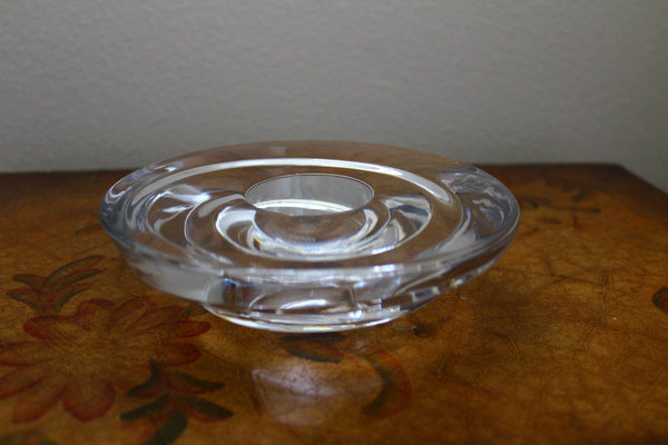 Collectible Miller Rogaska  Lead crystal Candle Holder. Home decor #
