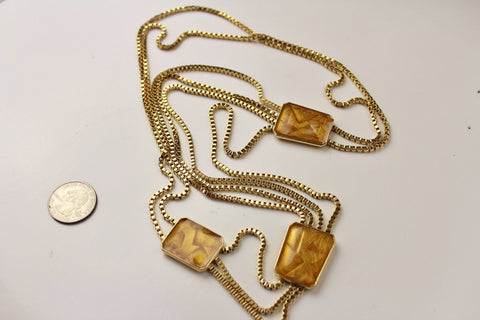 Trifari Kunio Matsumoto Modern Goldtone Necklace #1725