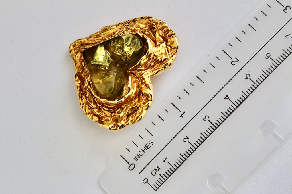 Christian Lacroix  Heart brooch  $185.00