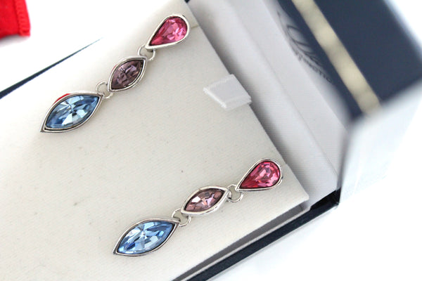 YSL Yves Saint Laurent Drop pierced  Earrings  earrings with crystals
