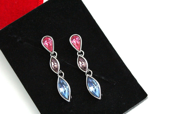 YSL Yves Saint Laurent Drop pierced  Earrings  earrings with crystals