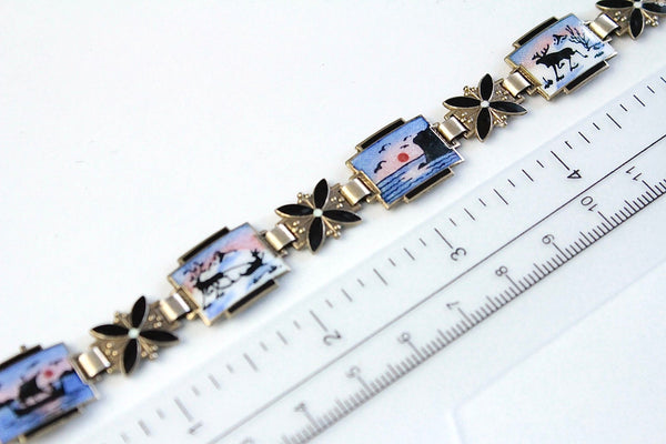 Norway sterling silver l Viking  Bracelet #885
