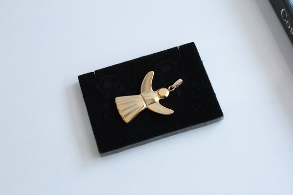 Golden Christmas Georg Jensen Ornament Angel 1993 #1665