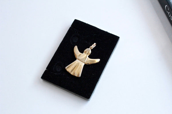 Golden Christmas Georg Jensen Ornament Angel 1993 #1665