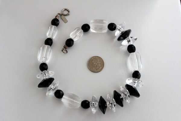 Magnificent Pauline Radar Plastic/ faux  Glass Bead Necklace # 2320