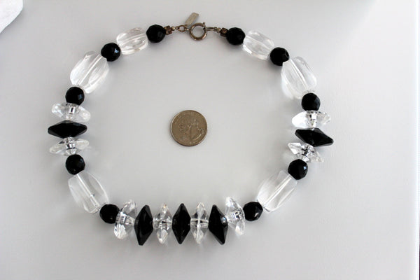 Magnificent Pauline Radar Plastic/ faux  Glass Bead Necklace # 2320