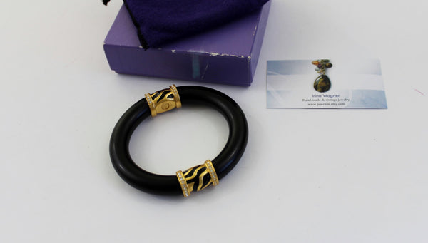 Elizabeth Taylor for Avon Zebra Stripe Collection Bracelet #2396
