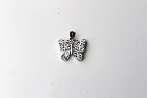 Starling silver 925 small  Butterfly pendant #3223