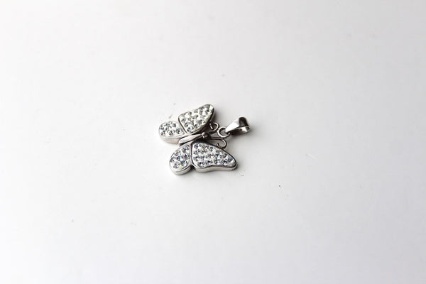 Starling silver 925 small  Butterfly pendant #3223