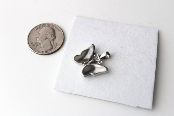 Starling silver 925 small  Butterfly pendant #3223