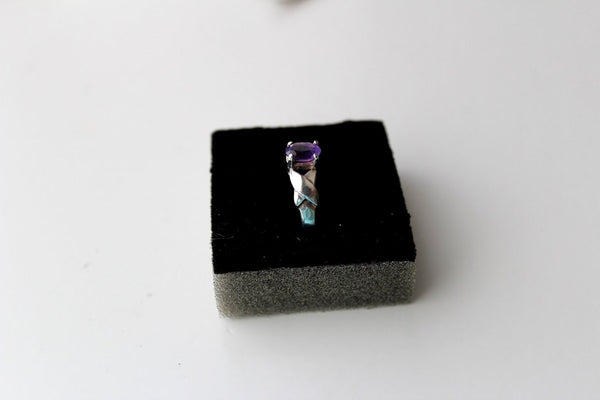 Sterling Silver 925 Celtic Amethyst Ring # 323